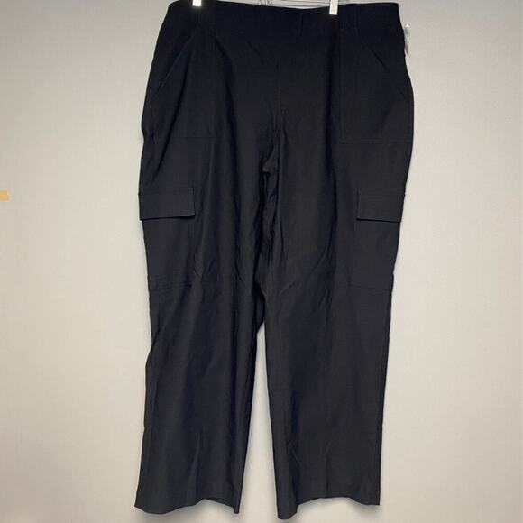 NWT Lane Bryant The 4-Season Straight Black Pant Sz 20 Stretch Waistband - Picture 1 of 6